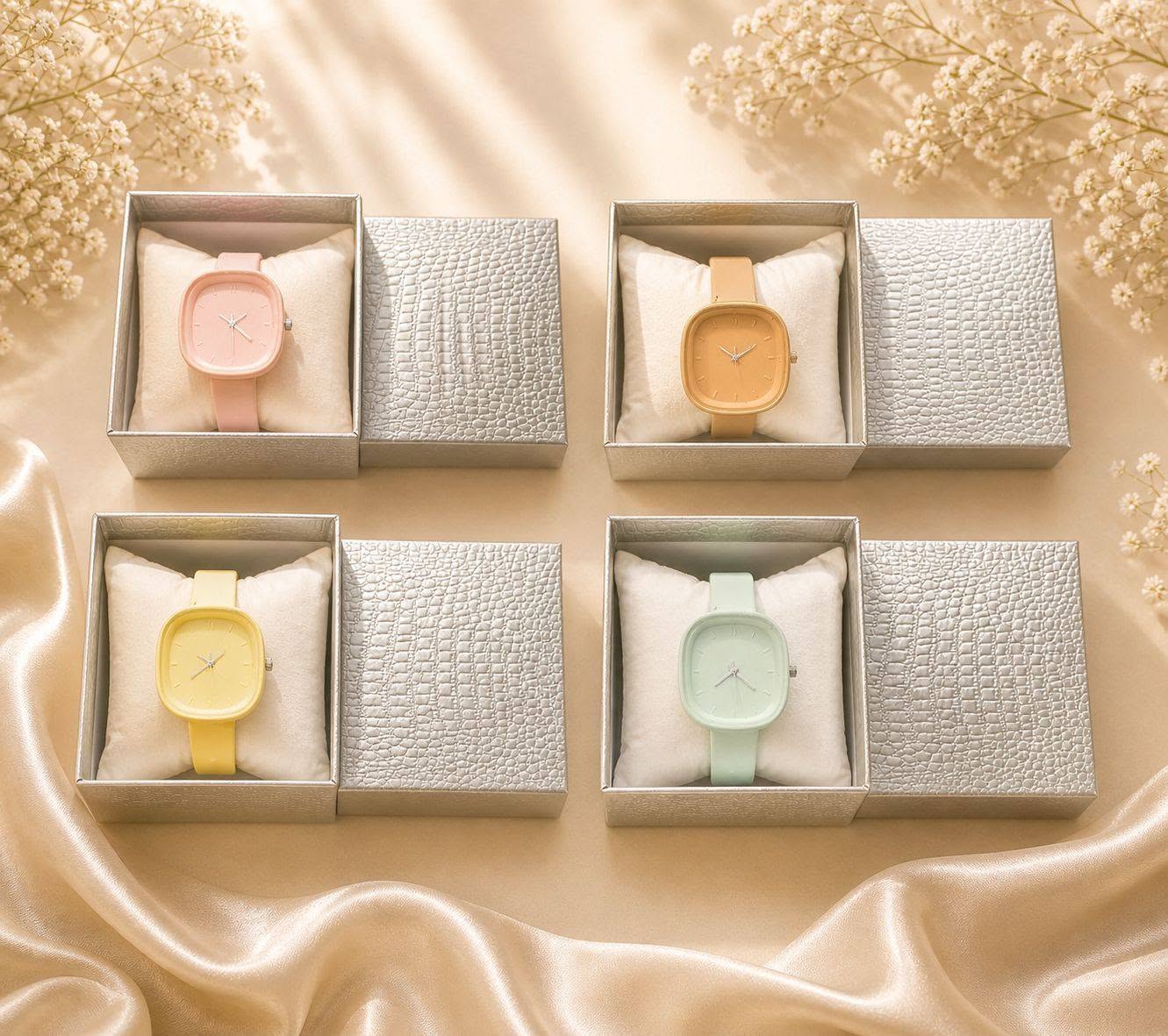 Pastel watch keepsake boxes