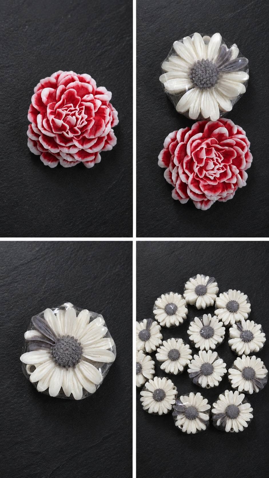 Decorative floral soaps